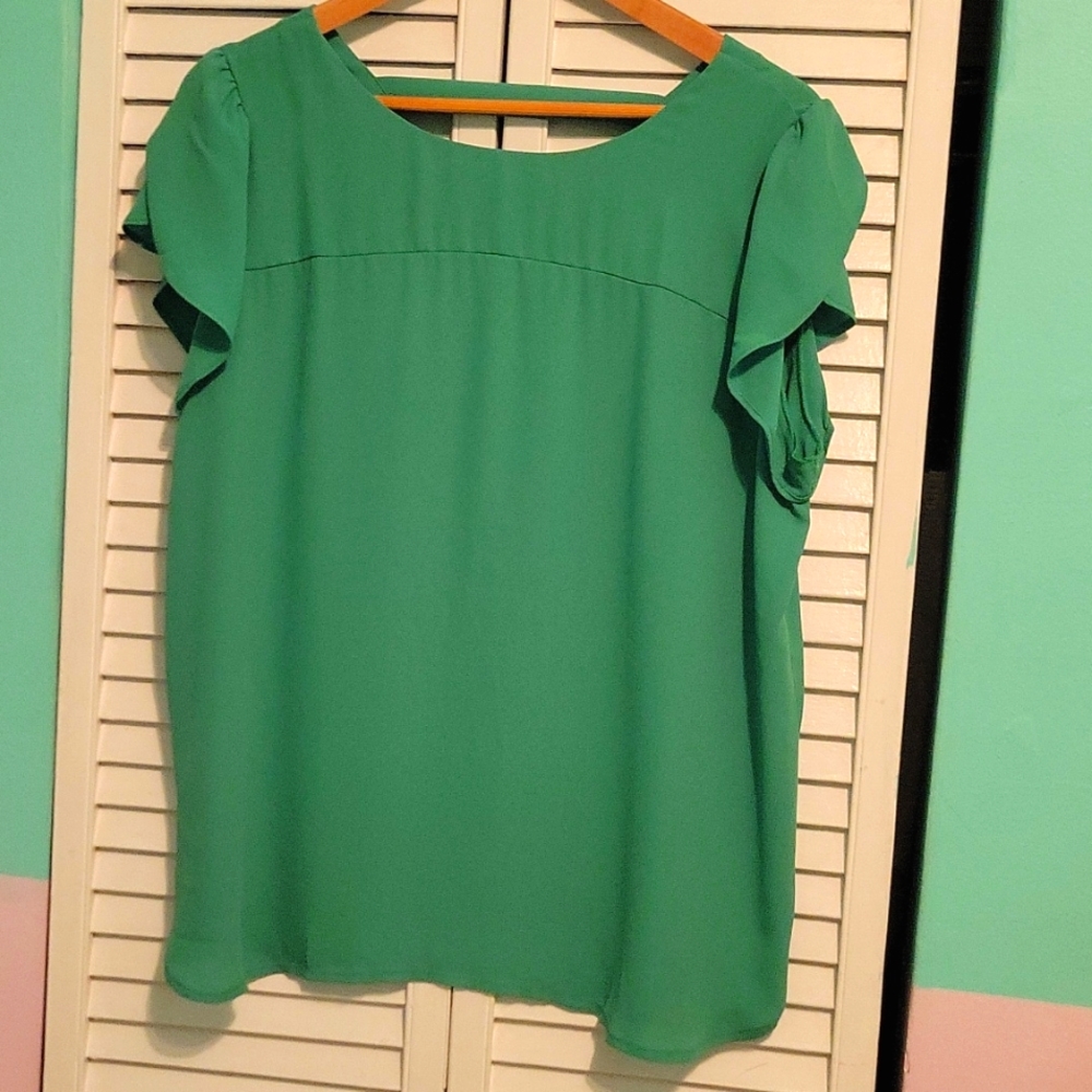 Loft Green Top